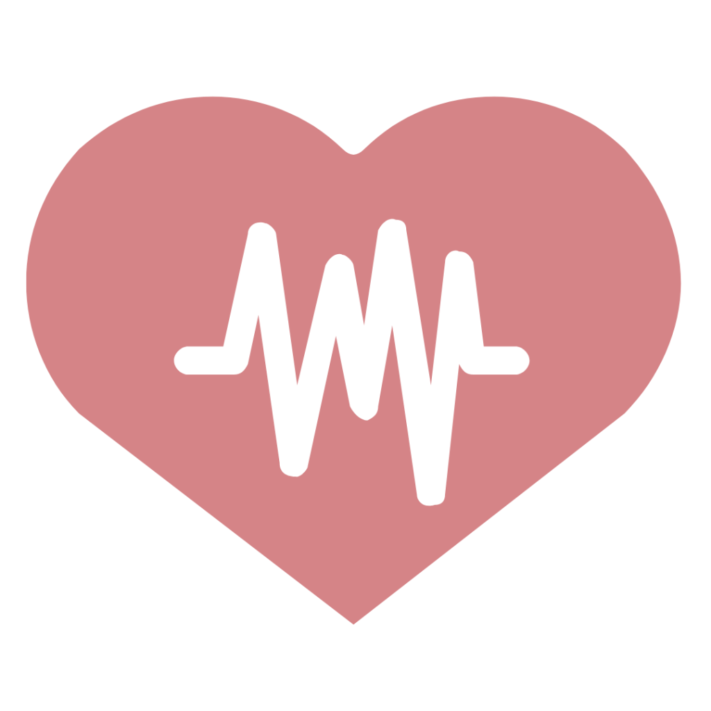 Icône en forme de coeur pour illustrer la formule sérénité - une assistance télésecrétariale rassurante et douce au quotidien